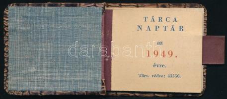 1949 Tárca naptár az 1949. évre. A végén Izr. naptár 5709. és 5710. évre szóló ünnepnapjaival. Kihúz...