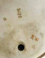 cca 1900, Rudolstadt fiatal dandy és fiatal hölgy figura. Festett biszkvit porcelán, jelzett: alján ...