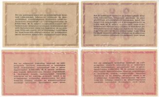 1946. 10.000AP-1.000.000AP (4db/3xklf) közte fordított címer T:F,VG