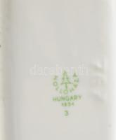 Hollóházi Dózsa Mgtsz Dömsöd levélbontó + KISZ Bányász Tatabánya tálka, kopással, sérüléssel, h: 20-...