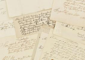 cca 1750-1800 Jászberény 10 db városi nyugta klf áruk átvételéről helyi bírók aláírásaival, Ozoroszk...