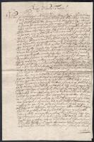 cca 1750-1800 Jászság, Szabadszállás 5 db városi nyugta és folyamodvány klf áruk átvételéről helyi b...