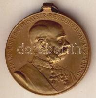 1898. "Signum Memoriae" aranyozott Br katonai érdemérem szalag nélkül T:2