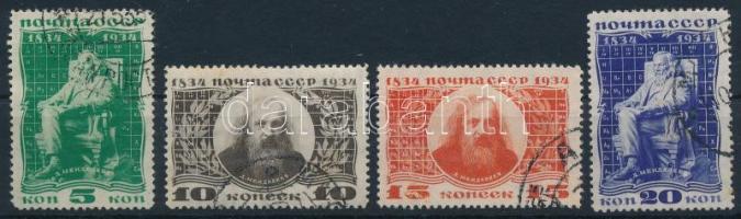 1934 Mengyelejev sor 476-479 X