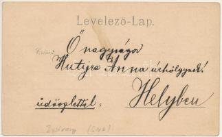 Ágostháza, Wellbach, Velbachy, Bystrany (Igló); Gróf Csáky Zeno kastélya. Szoller Géza kiadása / cas...