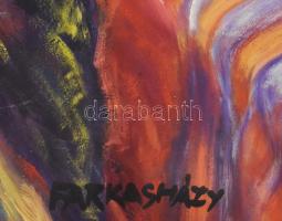 Farkasházy Miklós (1895-1964): Kardvirágok. Olaj, farost, jelezve balra lent. Dekoratív fakeretben. ...