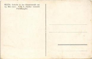 Gefecht in der Otrantostraße am 15. Mai 1917. SMS Saida versenkt Fischdampfer. K.u.K. Kriegsmarine /...
