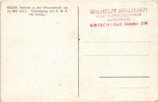 Gefecht in der Otrantostraße am 15. Mai 1917. Vereinigung mit SMS St. Georg (Panzerkreuzer) K.u.K. K...