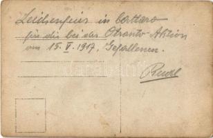 1917 Kotor Cattaro; SMS NOVARA cs. és kir. haditengerészet Helgoland-osztályú gyorscirkáló elesett m...