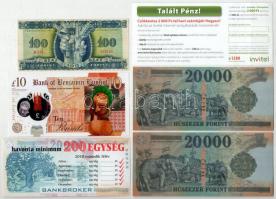 6db különböző színházi kellék-, és reklámpénz tétel, közte 2006. "60 éves a Forint" sorszá...