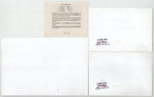 4db-os sorsjegy és vásárlási utalvány tétel, közte Bongó, I-Art, Domus T:AU