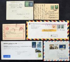 ~ 200 főleg régi küldemény különböző országokból / ~ 200 mostly old covers, postcards from various countries