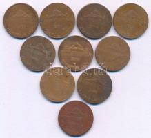 2004. "MNB látogatóközpont" kétoldalas emlékzseton (10db) T:XF,VF