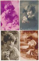 Gyermek, 30 db régi képeslap / Children, 30 old postcards