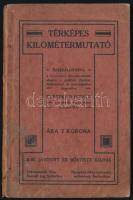 Térképes kilométermutató. Összeállította a hivatalos kilométermutató alapján, a szállítási díjakkal, díjtételekkel, és menetdíjakkal kiegészítve Pleszkán István máv. hivatalnok, vezénylőtiszt. Szabadka, é.n., Hungária könyvnyomdai műintézet. Második javított és bővített kiadás. Kiadói papírkötés, kissé sérült gerinccel, kopott borítóval, teheráru díjtételek és térkép melléklet nélkül. Ritka!