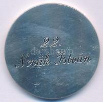 DN "Szarvas város Barátainak köre - Szarvas" egyoldalas fém emlékérem, hátoldalán névre sz...