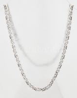 Ezüst(Ag) masszív pálcikás nyaklánc, jelzett, h: 55 cm, nettó: 15,7 g