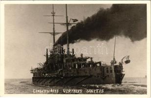 SMS Viribus Unitis az Osztrák-Magyar Haditengerészet Tegetthoff-osztályú csatahajója / K.u.K. Kriegsmarine / WWI Austro-Hungarian Navy Tegetthoff-class battleship. photo