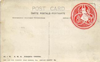 SMS Viribus Unitis - K.u.k. Kriegsmarine. Phot. A. Beer, F.W Schrinner Pola 1914. (Rb)