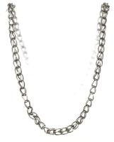 Ezüst(Ag) masszív fantáziaszemes nyaklánc, jelzett, h: 58 cm, nettó: 29,4 g