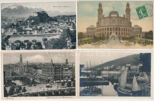 21 db RÉGI külföldi város képeslap vegyes minőségben / 21 pre-1945 European town-view postcards