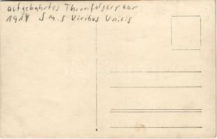 K.u.k. Kriegsmarine / sarcophagi of Archduke Francis Ferdinand and the Duchess of Hohenberg in the q...