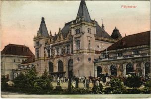 1913 Temesvár, Timisoara; Pályaudvar, vasútállomás. Moravetz Testvérek kiadása / railway station (r)