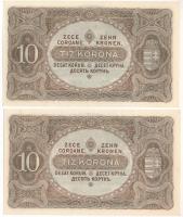 1920. 10K (2x) sorszámkövetők "a 077 356.672 - a 077 356.673" T:UNC,AU
Adamo K14