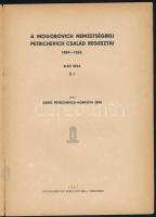 Petrichevich Horváth Emil, báró: A Mogorovich nemzetségbeli Petrichevich család regesztái. 1069-1526...