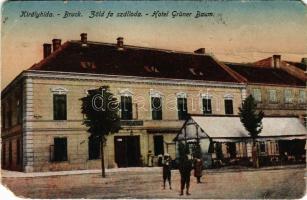 1919 Királyhida, Bruckújfalu Tábor, Brucker Lager, Bruckneudorf; Zöld fa szálloda / hotel (b)