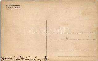 1917 Pola, Pula; Anton Haus osztrák-magyar admirális temetése, gyászmenet katolikus papokkal / K.u.K...