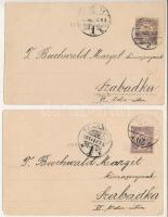 1901 Ocskay brigadéros, Herczeg Ferenctől. Excelsior fényirda - 2 db régi képeslap