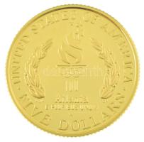 Amerikai Egyesült Államok 1996W 5$ Au "Atlantai Olimpia 1996 - Zászlóvivő" (8,35g/0.900) T...