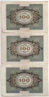 Németország / Weimari Köztársaság 1920. 100M (3x) T:F folt
Germany / Weimar Republic 1920. 100 Mark...