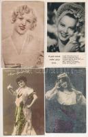 10 db RÉGI magyar színésznős képeslap vegyes minőségben / 10 pre-1905 postcards of Hungarian actresses