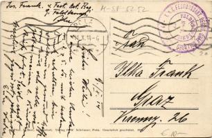 1914 SMS TEGETTHOFF az Osztrák-Magyar Haditengerészet Tegetthoff-osztályú csatahajó / K.u.K. Kriegsm...