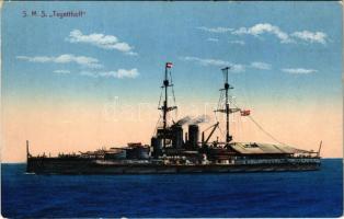 1916 SMS TEGETTHOFF az Osztrák-Magyar Haditengerészet Tegetthoff-osztályú csatahajó / K.u.K. Kriegsmarine / WWI Austro-Hungarian Navy Tegetthoff-class battleship + "K.u.k. Marinespitalskommando Pola"