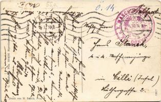 1914 SMS TEGETTHOFF az Osztrák-Magyar Haditengerészet Tegetthoff-osztályú csatahajó / K.u.K. Kriegsm...