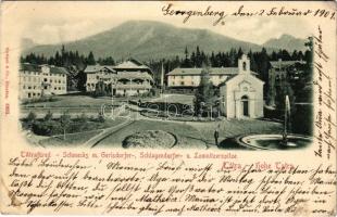 1901 Tátrafüred, Ótátrafüred, Altschmecks, Stary Smokovec (Magas Tátra, Vysoké Tatry); (fa)