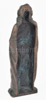 Bronz Krisztus szobor, kis patinával 32 cm