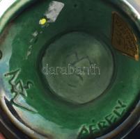 Gorka Géza (1894-1971) - Pérely Imre (1898-1944) festő, grafikus Mogyorós tálka, mázas kerámia, jelz...