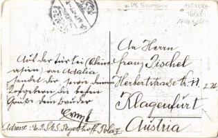 1914 Antalya, Adalia; La moschea principale / mosque. TCV card - sent from K.u.k. Kriegsmarine SMS T...