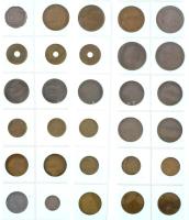 30db-os vegyes spanyol fémpénz tétel T:AU-VF 30pcs of mixed spanish metal coin lot C:AU-VF
