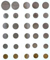 30db-os vegyes svájci fémpénz tétel T:AU,XF
30pcs of mixed swiss metal coin lot C:AU,XF