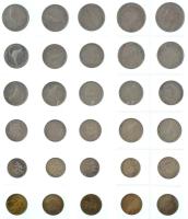 30db-os vegyes horvát fémpénz tétel T:AU-VF 30pcs of mixed croatian metal coin lot C:AU-VF