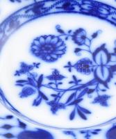 Johnson Bros Holland hagyma mintás porcelán étkészlet. Hat személyes, Máz alatti kék festéssel. 4x6 ...