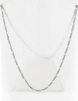 Ezüst(Ag) figaro nyaklánc + karkötő, jelzett, h: 63 és 21 cm, nettó: 6,9 g