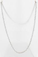 Ezüst(Ag) pálcikás nyaklánc, jelzett, h: 50 cm, nettó: 4,2 g