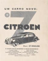 cca 1940 Citroen hirdetés kisplakát 22x27 cm