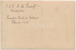 1914 Kumbor, SMS Kronprinz Erzherzog Rudolf fedélzeti kórháza, matrózok műtét közben / K.u.K. Kriegs...